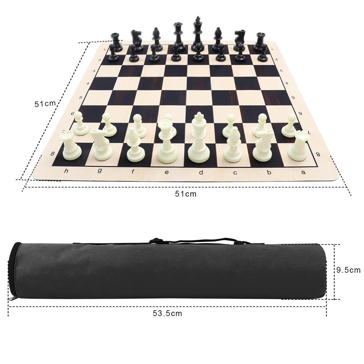 WG-CS17 Black Chess Set